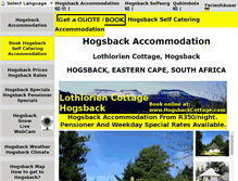 Tablet Screenshot of hogsbackcottage.com